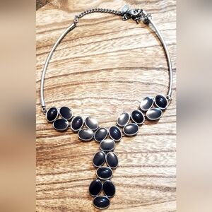 Black stone necklace
